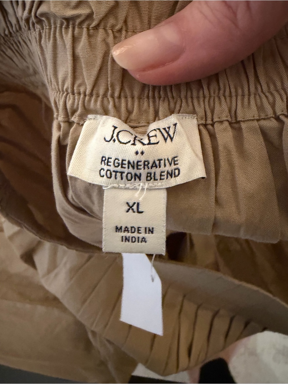 J. Crew Beige Button-Front Midi Skirt - Picture 9 of 10